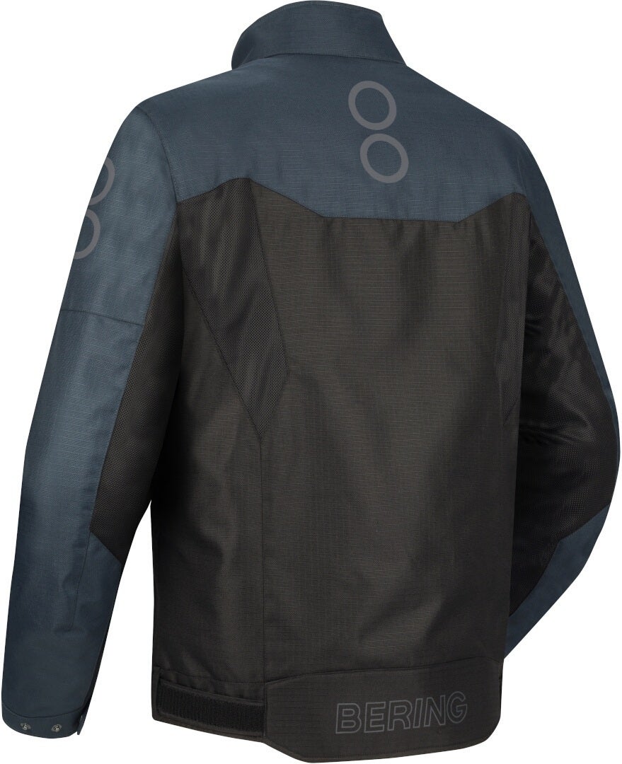 Bering Cronos wasserdichte Ripstop Motorrad Textiljacke schwarz/dunkelgrau 3XL Abbildung 2
