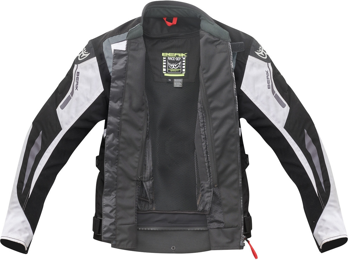 Berik Bad Eye Jachetă textilă impermeabilă pentru motociclete alb/negru 48 Figura 3