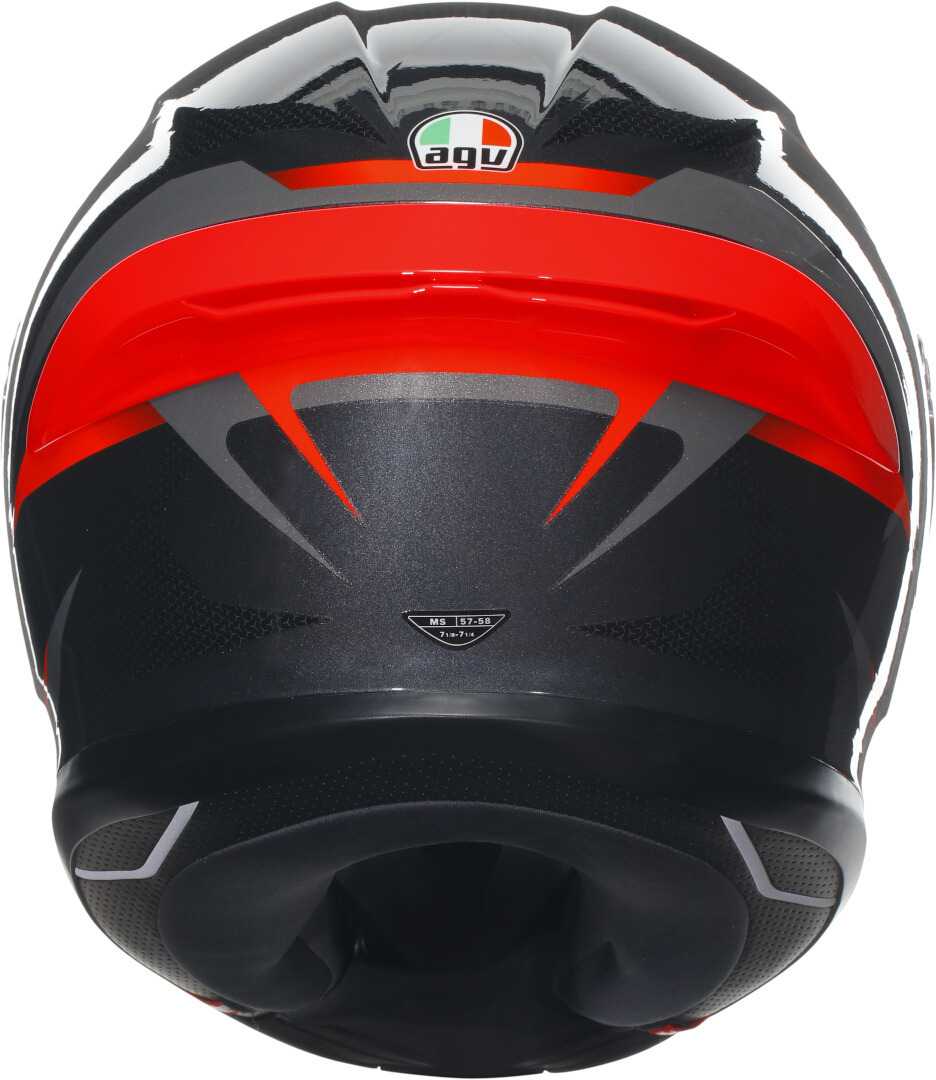 AGV K6 S Karve 2.0 Casque Noir/Gris/Rouge L (59/60) Figure 5