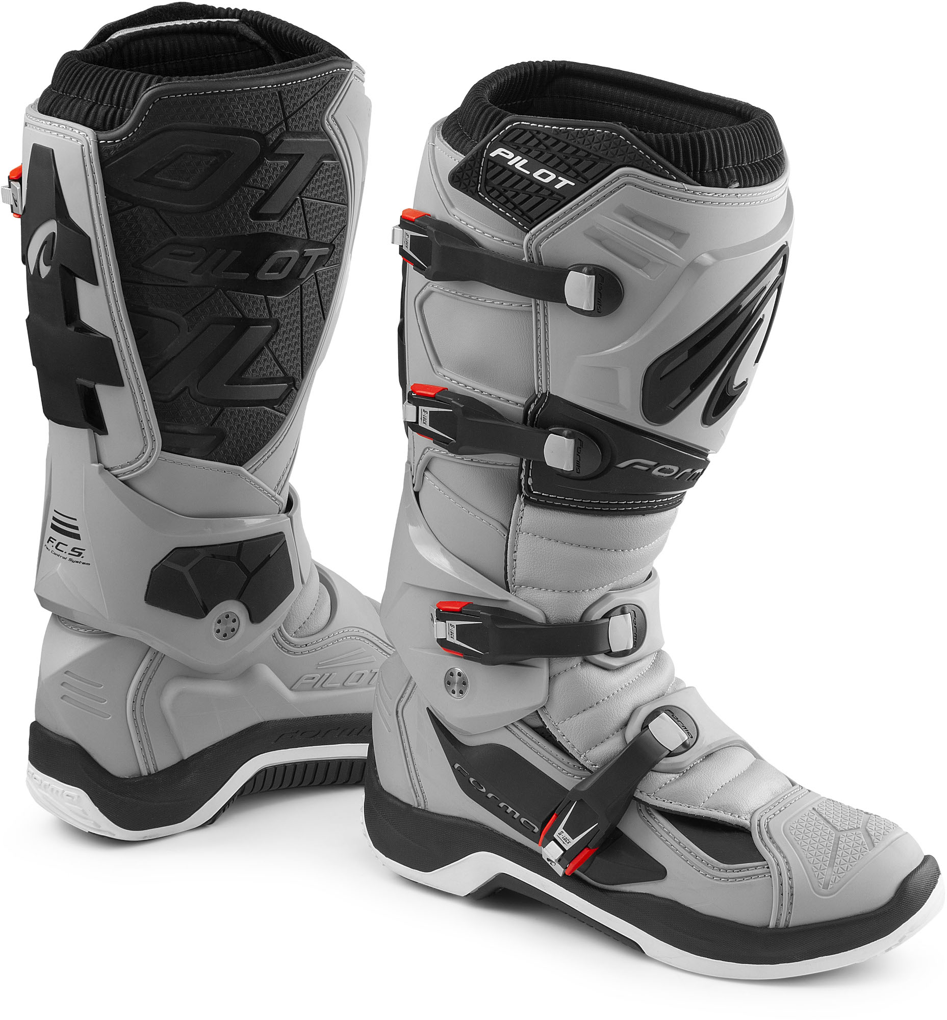 Forma Pilot Motocrosslaarzen grijs/zwart 46 Figuur 1