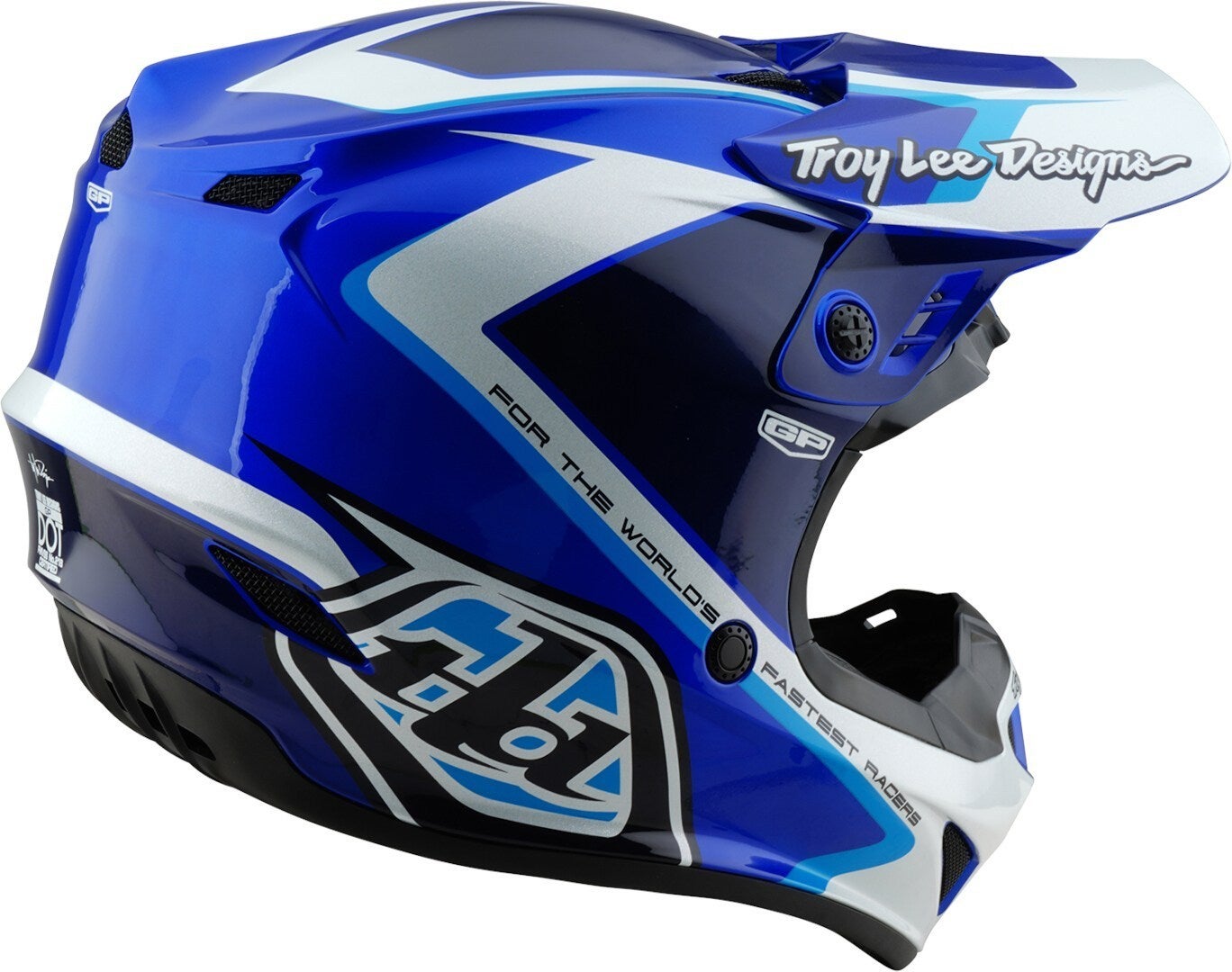 Troy Lee Designs GP Shutter Motocross Helm blau L (58/59) Abbildung 5