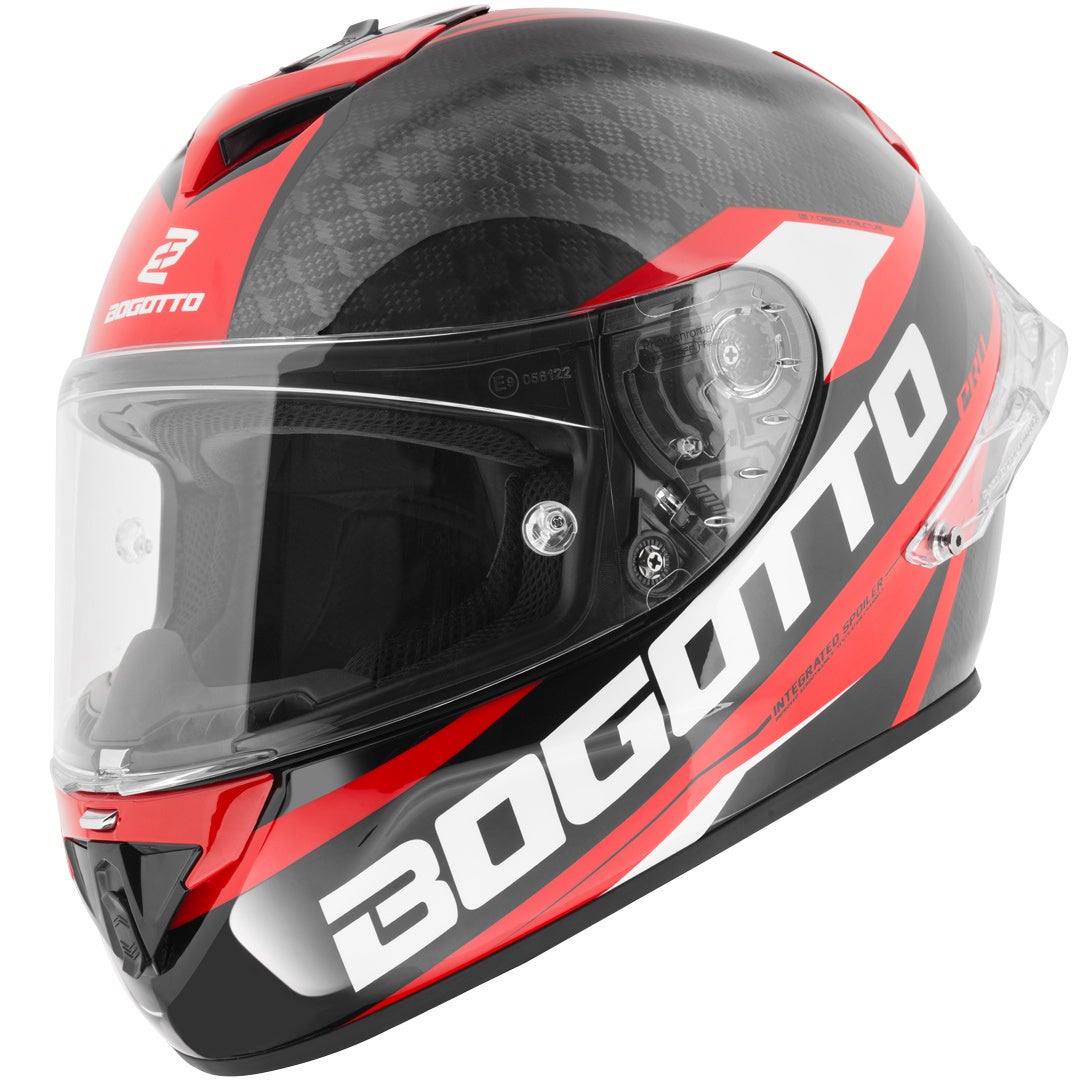 Bogotto FF104 SPN Helm rot/schwarz S Abbildung 6