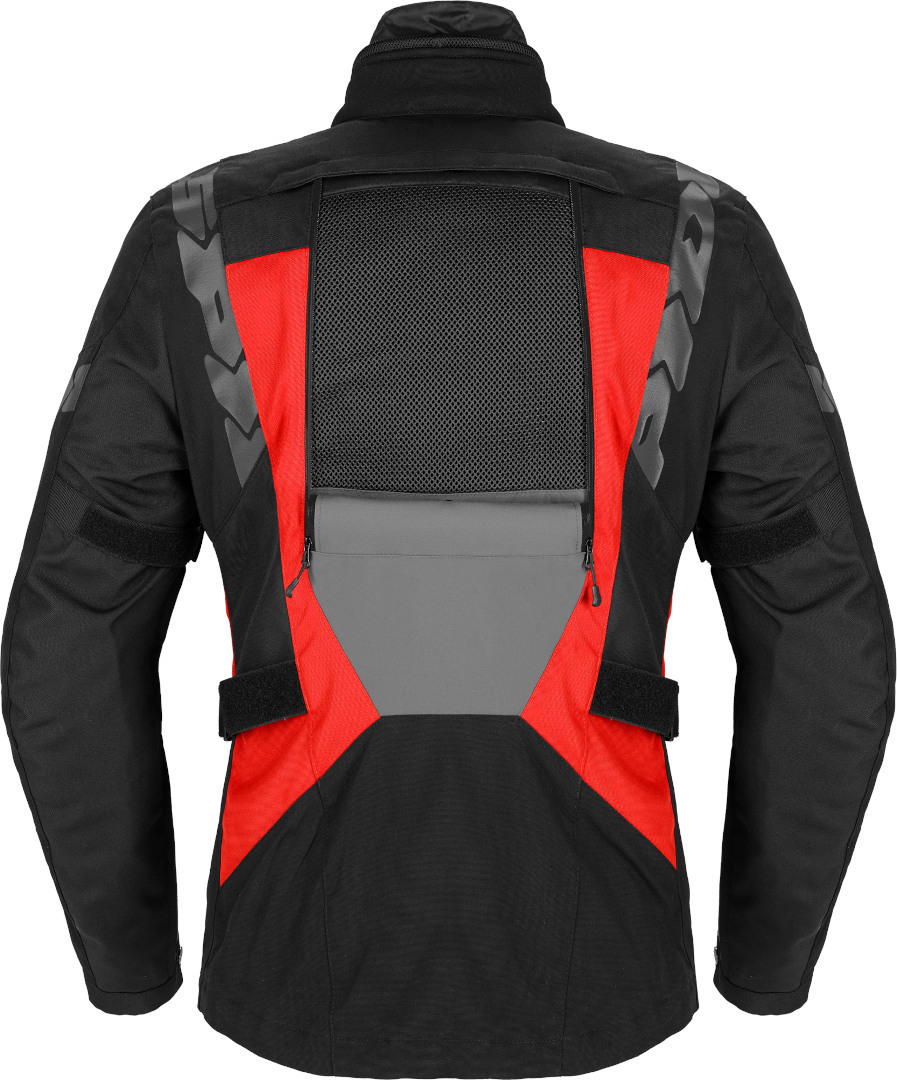 Spidi 4 Season Evo H2Out Damer Motorcykel TextilJacka svart/grå/röd S Figur 3