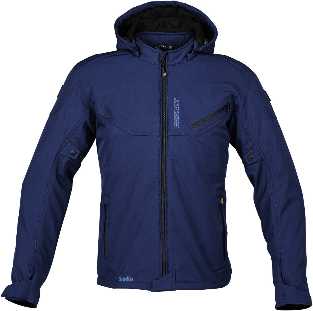 Germot Snake waterproof Motorcycle Softshell Jacket blue L Figure 3