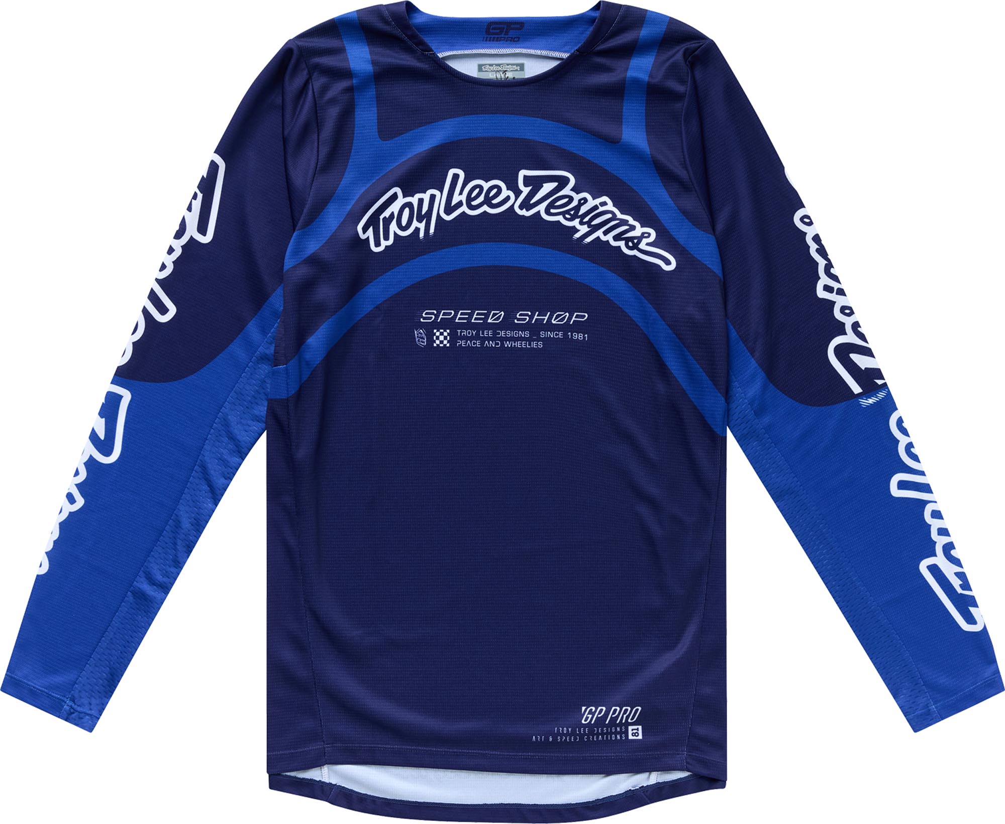 Troy Lee Designs GP Pro Swerve Motocross Jersey marineblau 2XL Abbildung 1