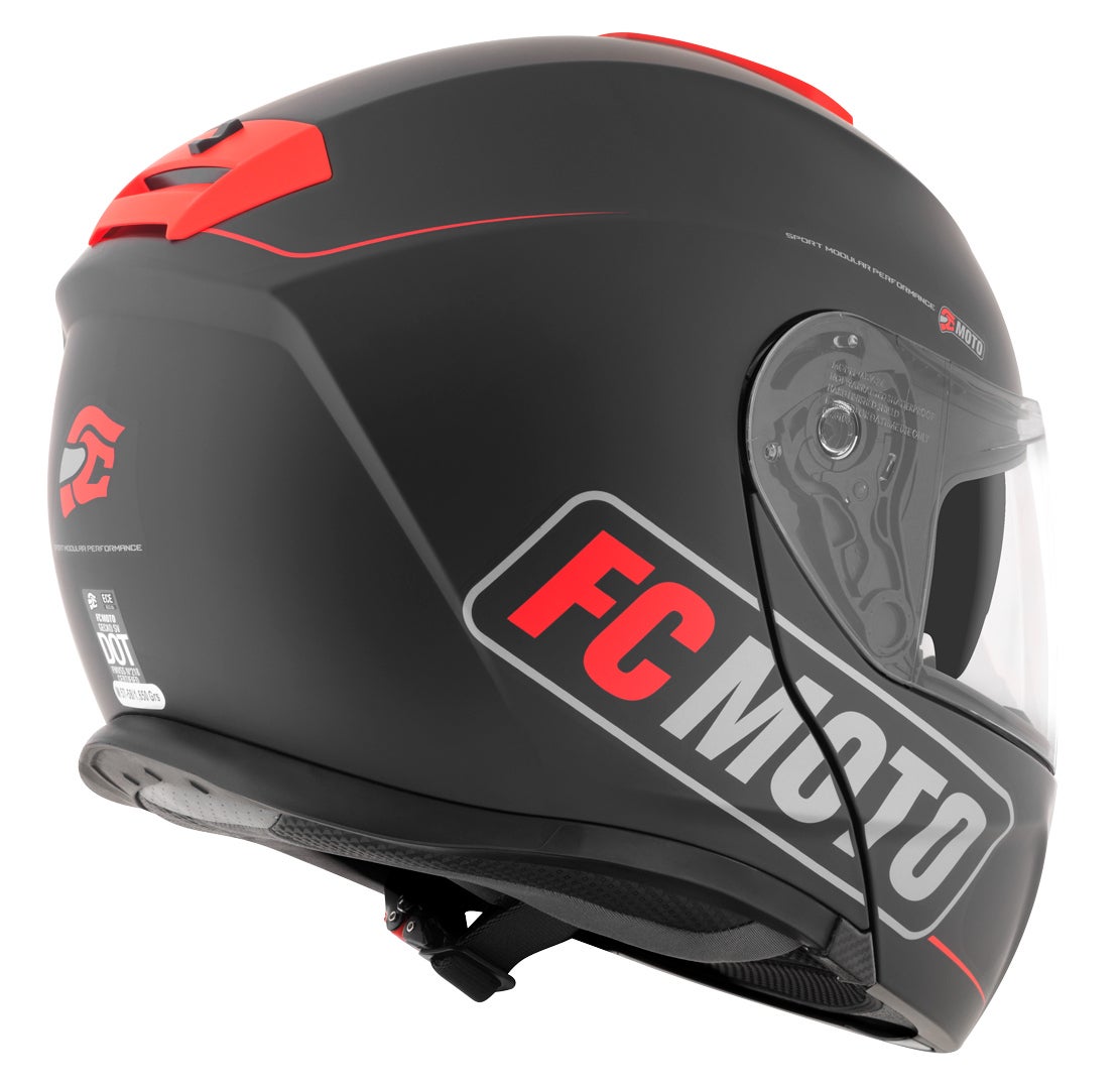 FC-Moto Novo Straight Casco nero/rosso M (57/58) Figura 4