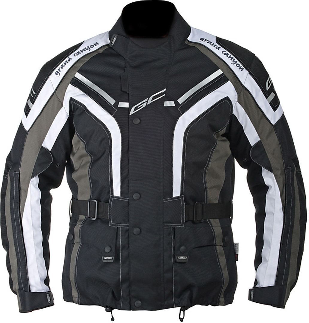 Grand Canyon One Way Motorcycle Textile Jacket black/grey/white L Figure 1