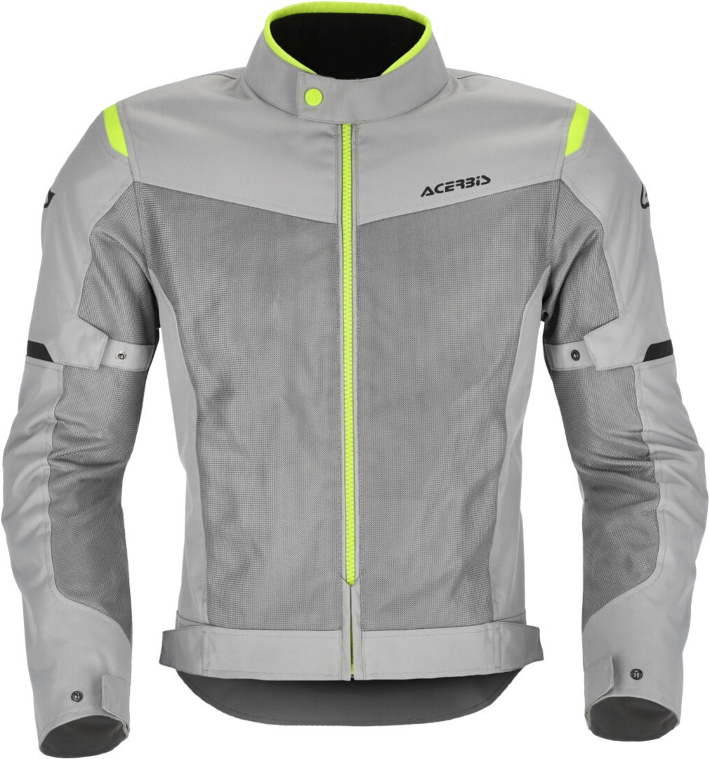 Acerbis Ramsey Vented 2.0 Mesh Motorcycle Textile Jacket grey/yellow XL Figure 12