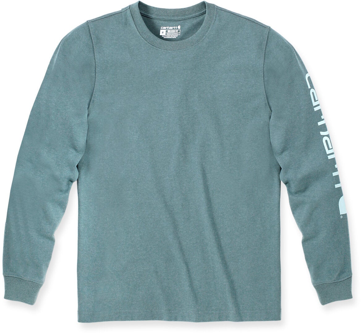 Carhartt Logo Longsleeve turchese L Figura 1