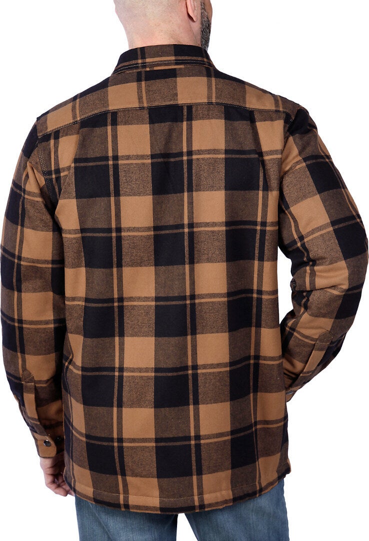 Carhartt Heavyweight Flannel Sherpa Shirt brown L Figure 5