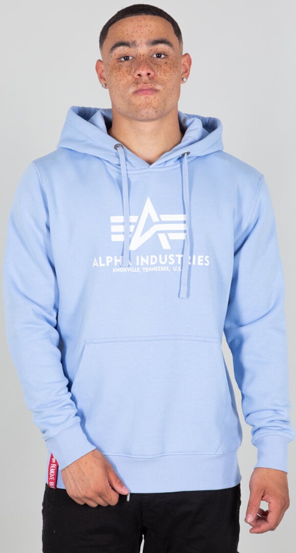 Alpha Industries Basic Hoodie azul claro XS Figura 1