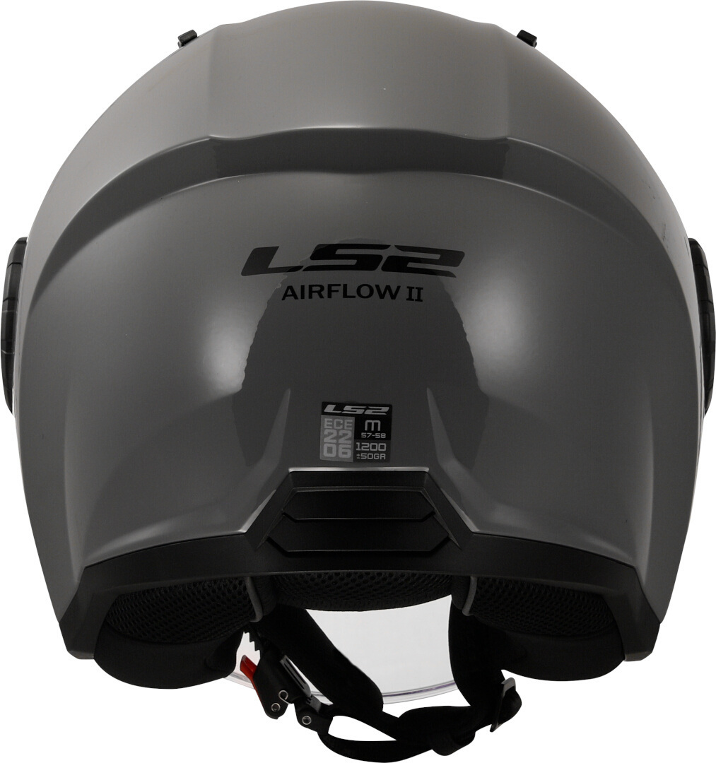 LS2 OF616 Airflow II Solid Jet-kypärä harmaa M (57/58) Kuva 4