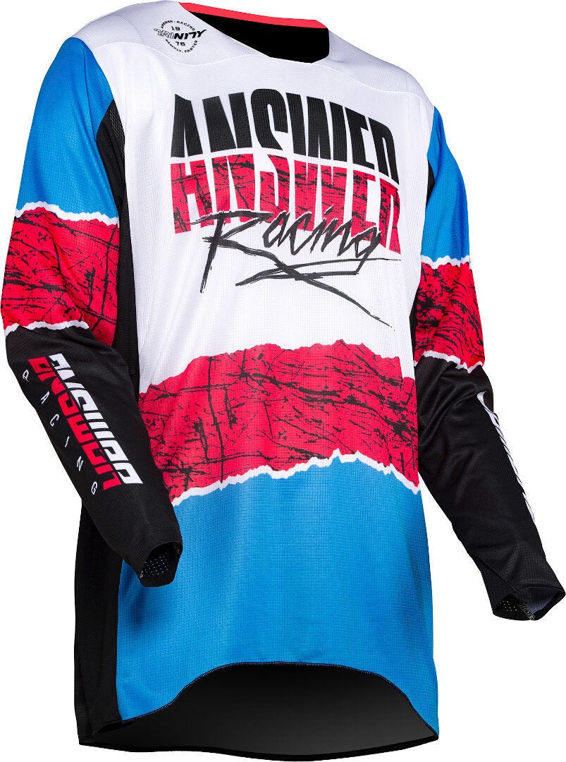 Answer Trinity Pro Glow Motocross Jersey schwarz/weiß/pink XXL Abbildung 2