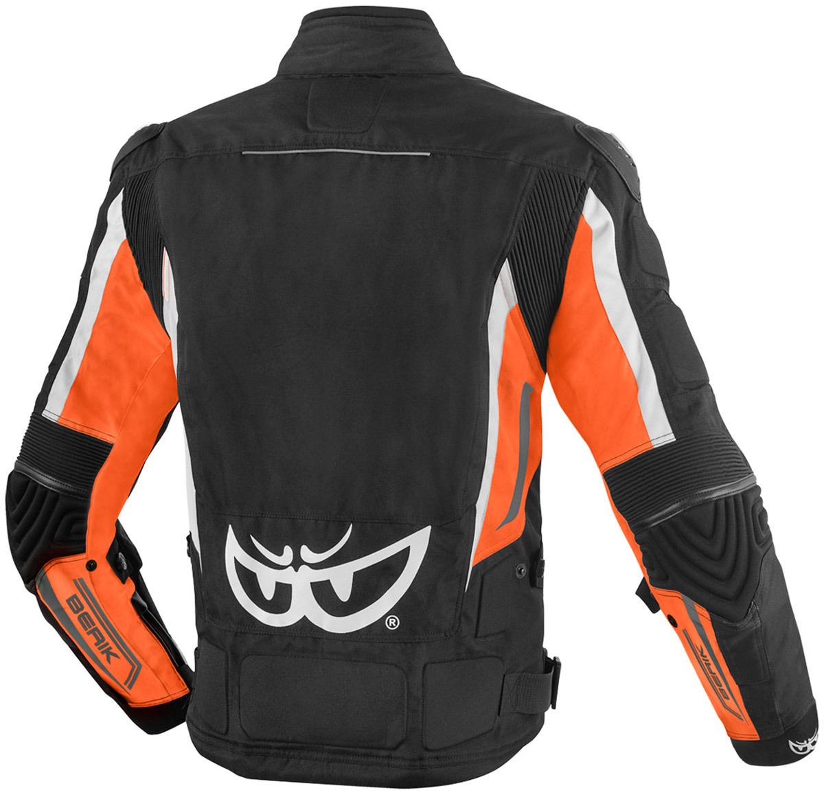 Berik Endurance wasserdichte Motorrad Textiljacke schwarz/weiß/orange 60 Abbildung 2