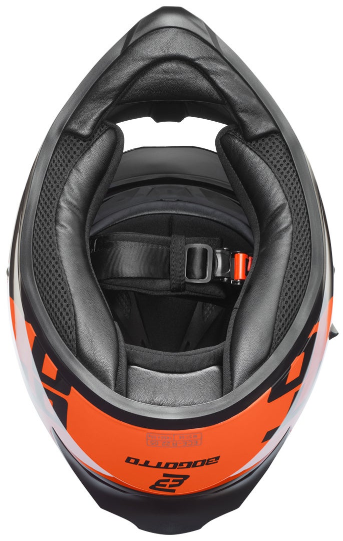 Bogotto V128 BG-X Hjelm sort/orange L Figur 4