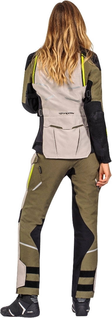 Ixon Eddas Veste textile de moto de dames noir/olive M Figure 4