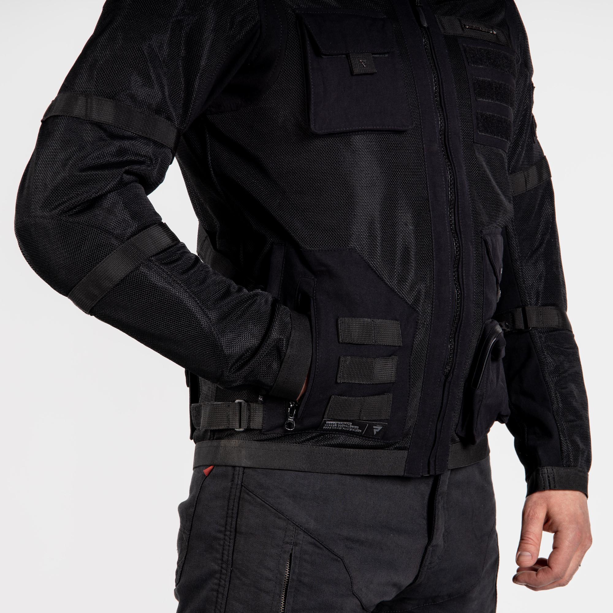 Rebelhorn Brutale Motorfiets Textieljas Zwart M Figuur 6