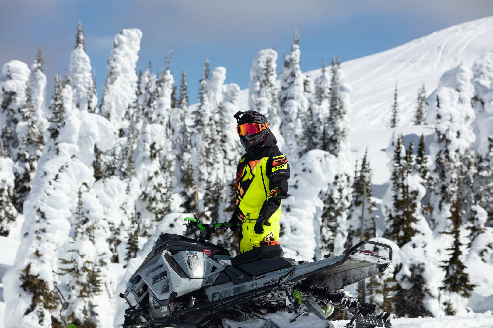 FXR CX Lite 2023 One Piece Snowmobile Suit black/yellow S Figure 3