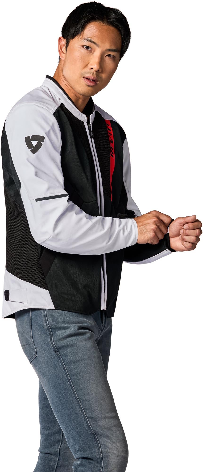 Revit GT-R 4 Air Motorcycle Textile Jacket black/white 2XL Figure 5