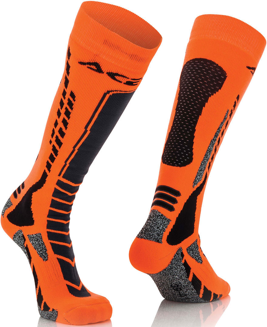 Acerbis MX Pro Șosete Negru/Portocaliu S/M Figura 1