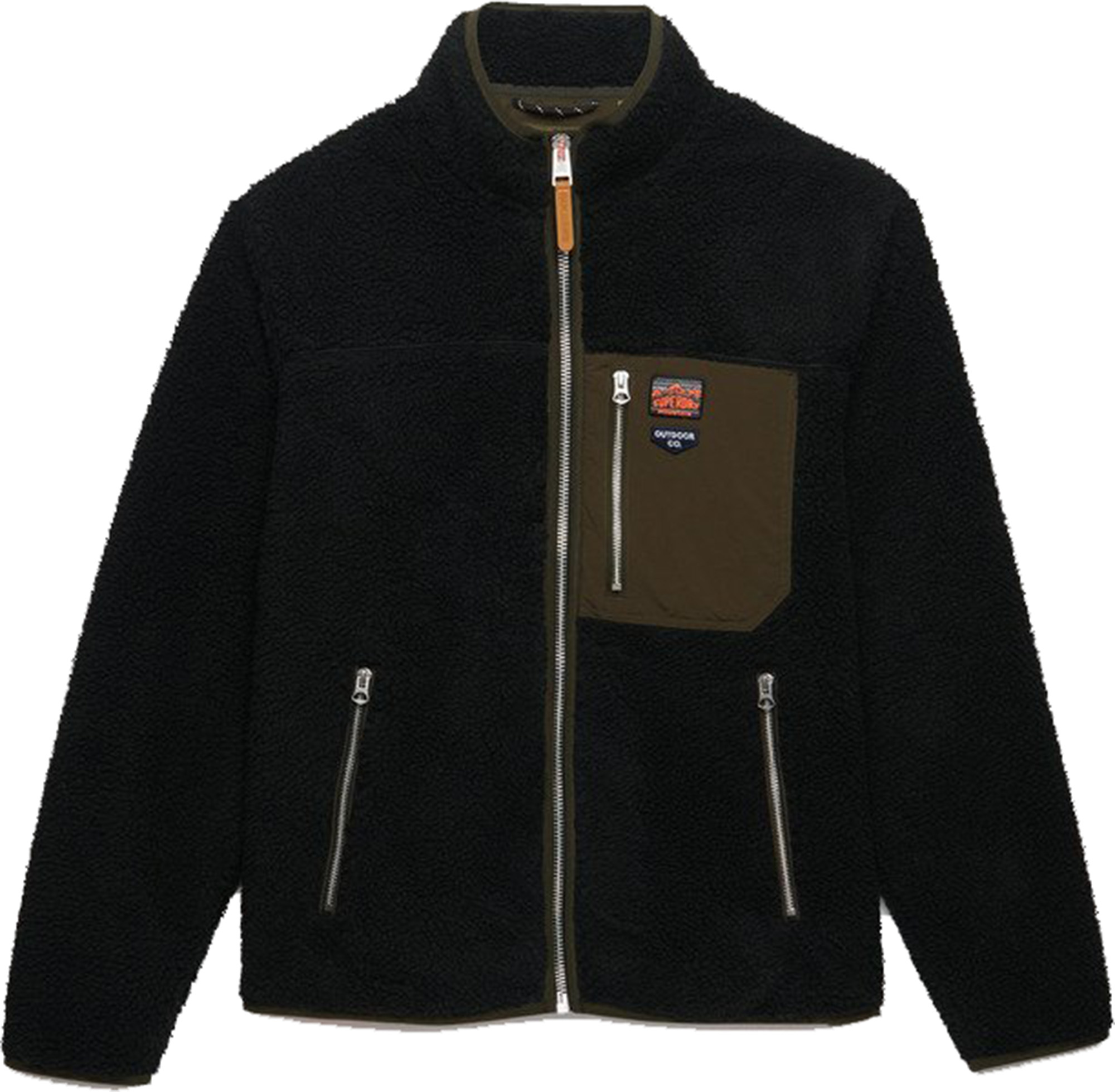 Superdry & Co Vintage Retro Fleecová bunda černá M Obrázek 1