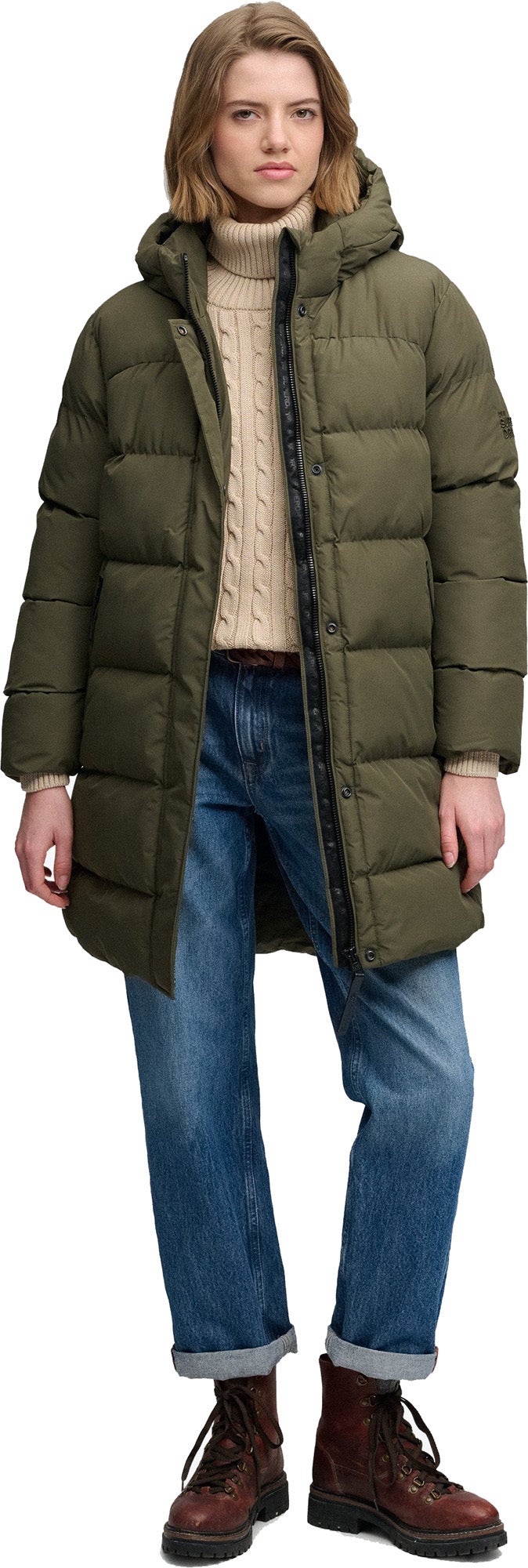 Superdry & Co Sportliche Damen Steppjacke grün/khaki M Abbildung 8