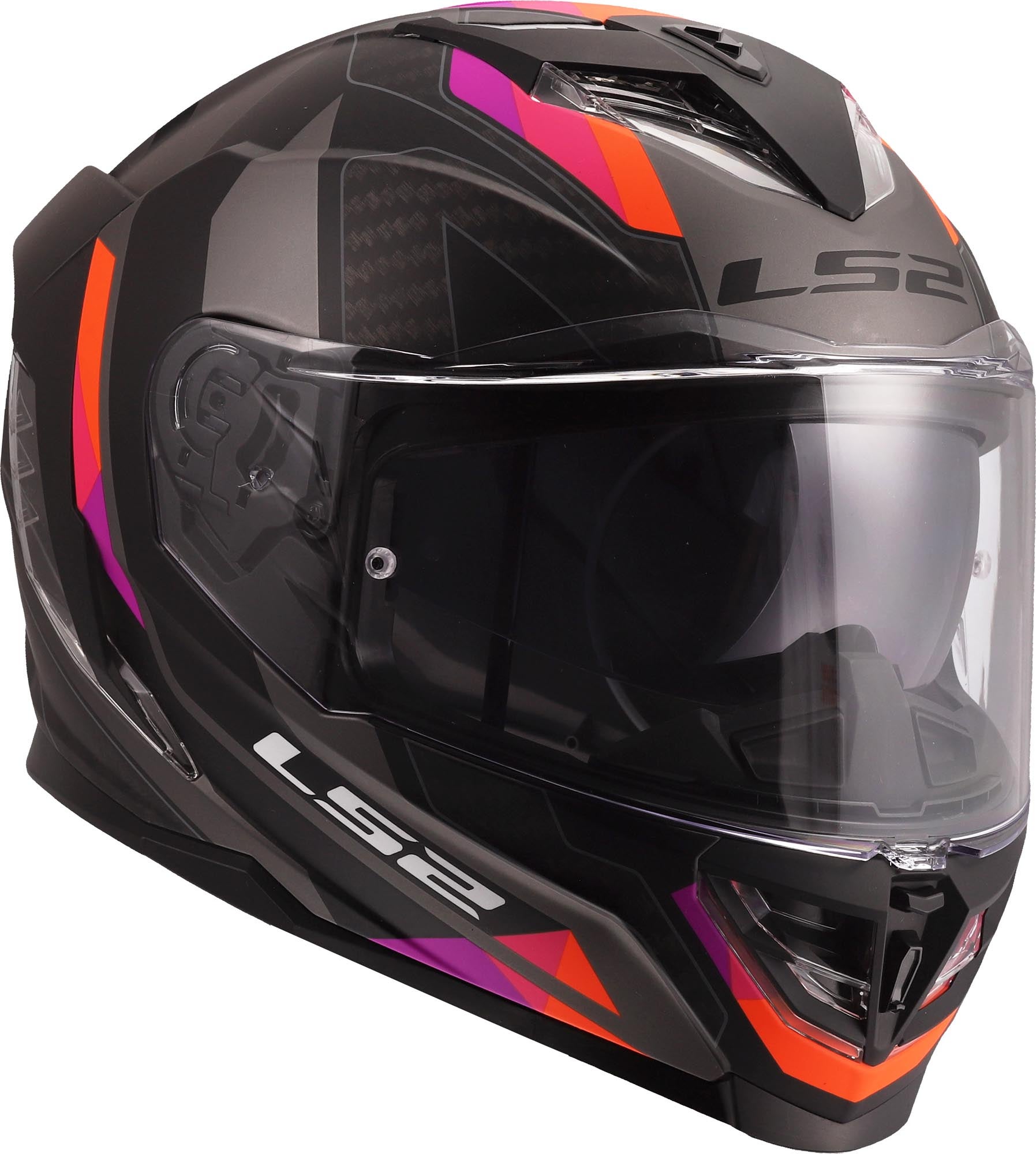 LS2 FF818 Storm III Sporty Helm grau/lila XL (61/62) Abbildung 8