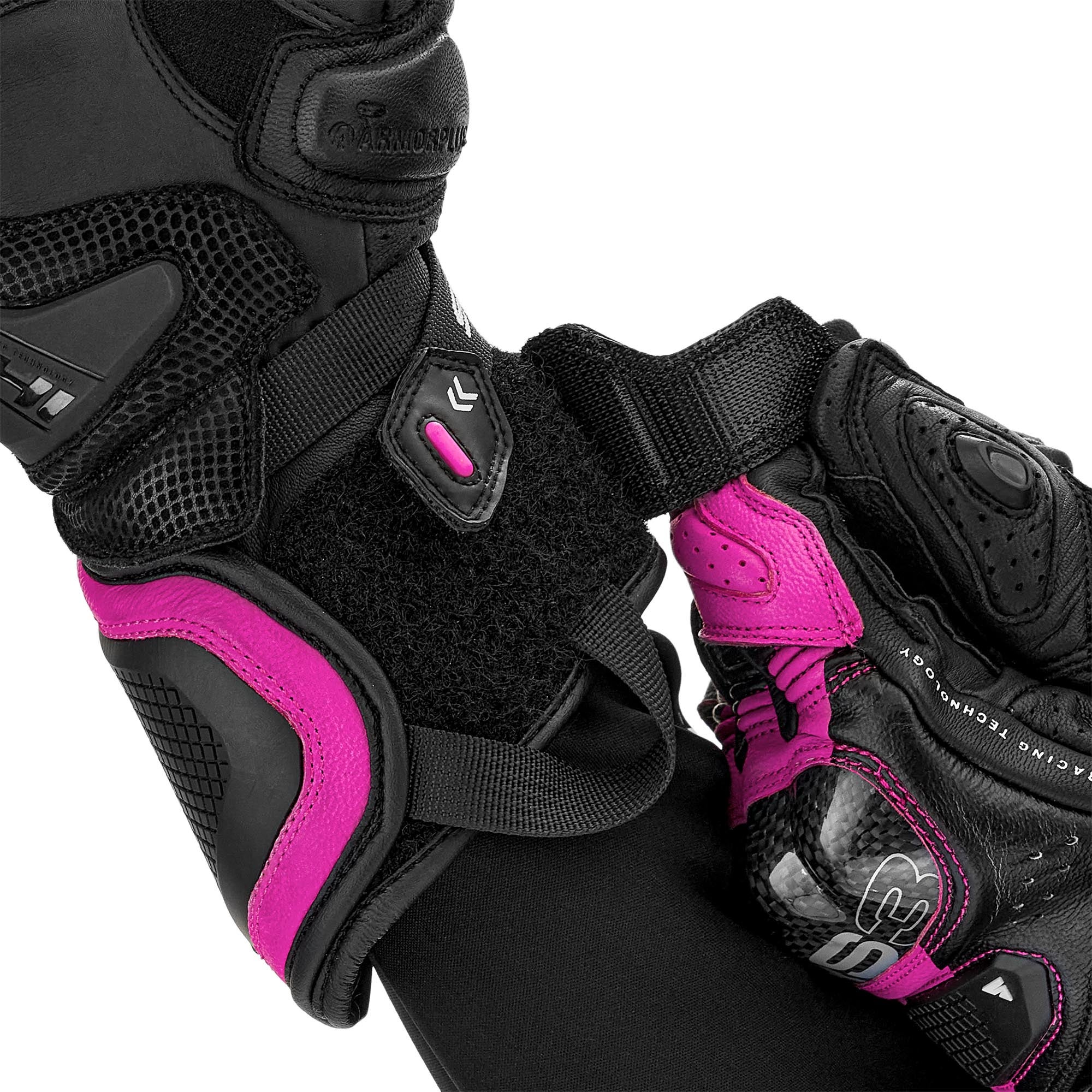 SHIMA RS-3 Gants moto pour dames noir/rose S Figure 10