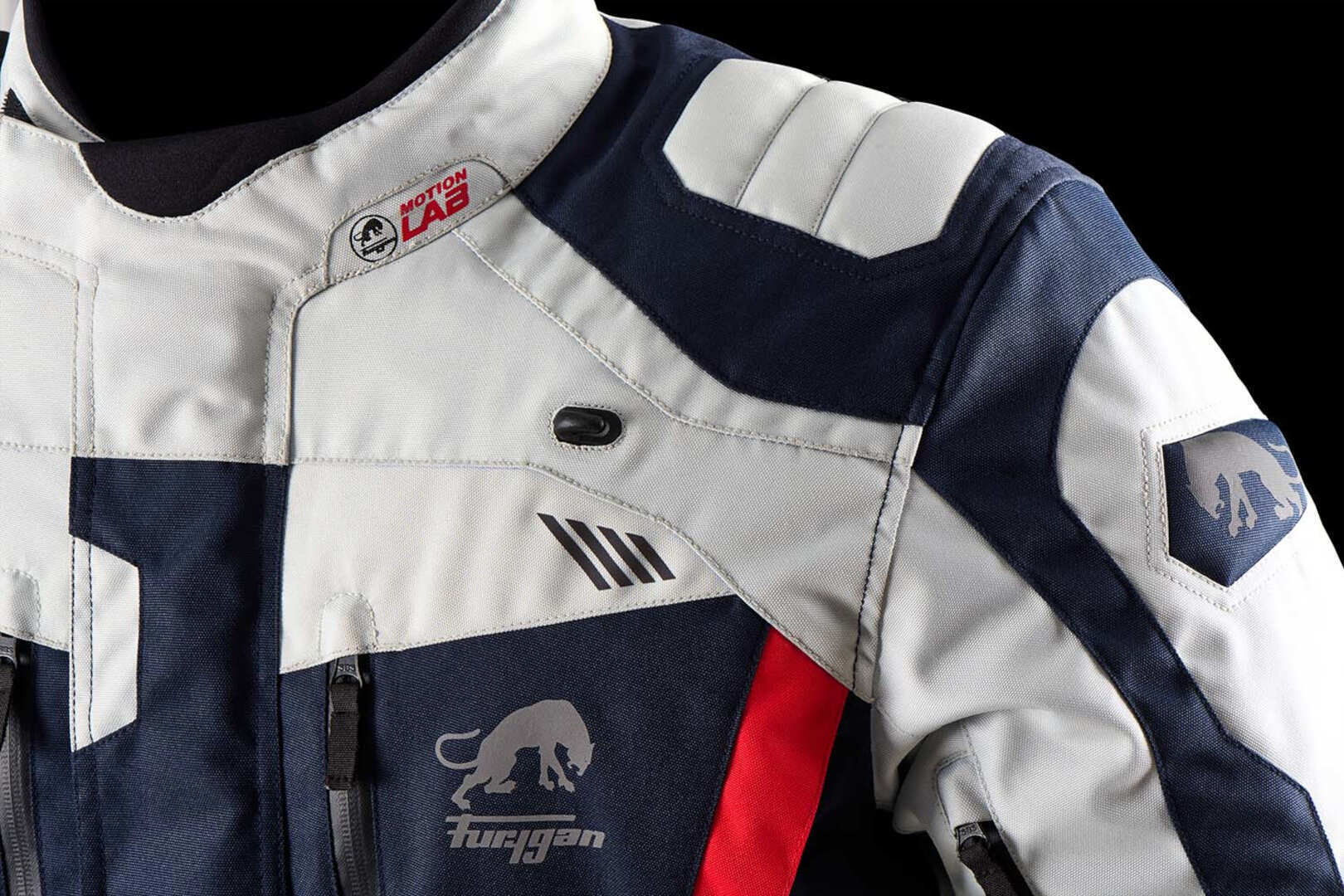 Furygan Apalaches Evo Motorcycle Textile Jacket blue/white/red XL Figure 12