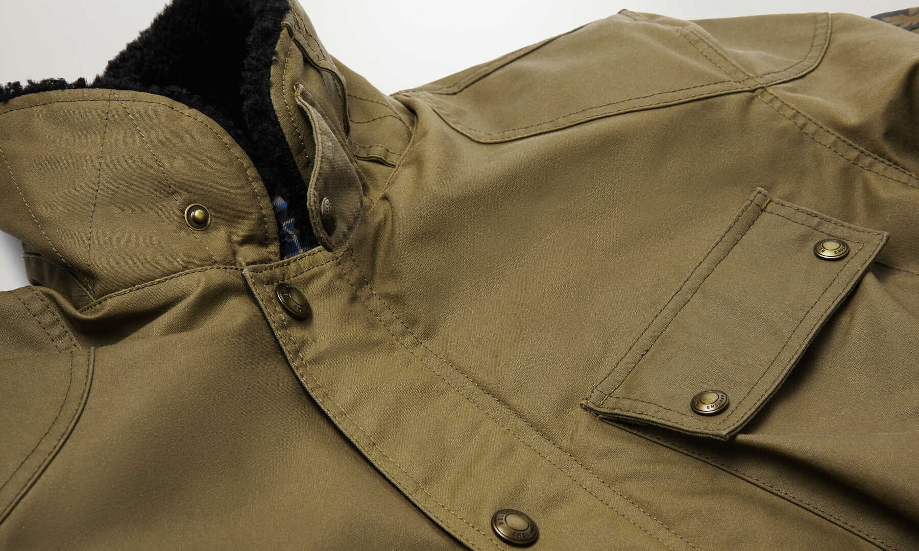 Belstaff Convoy Motorfiets textiel jas Olive 5XL Figuur 6