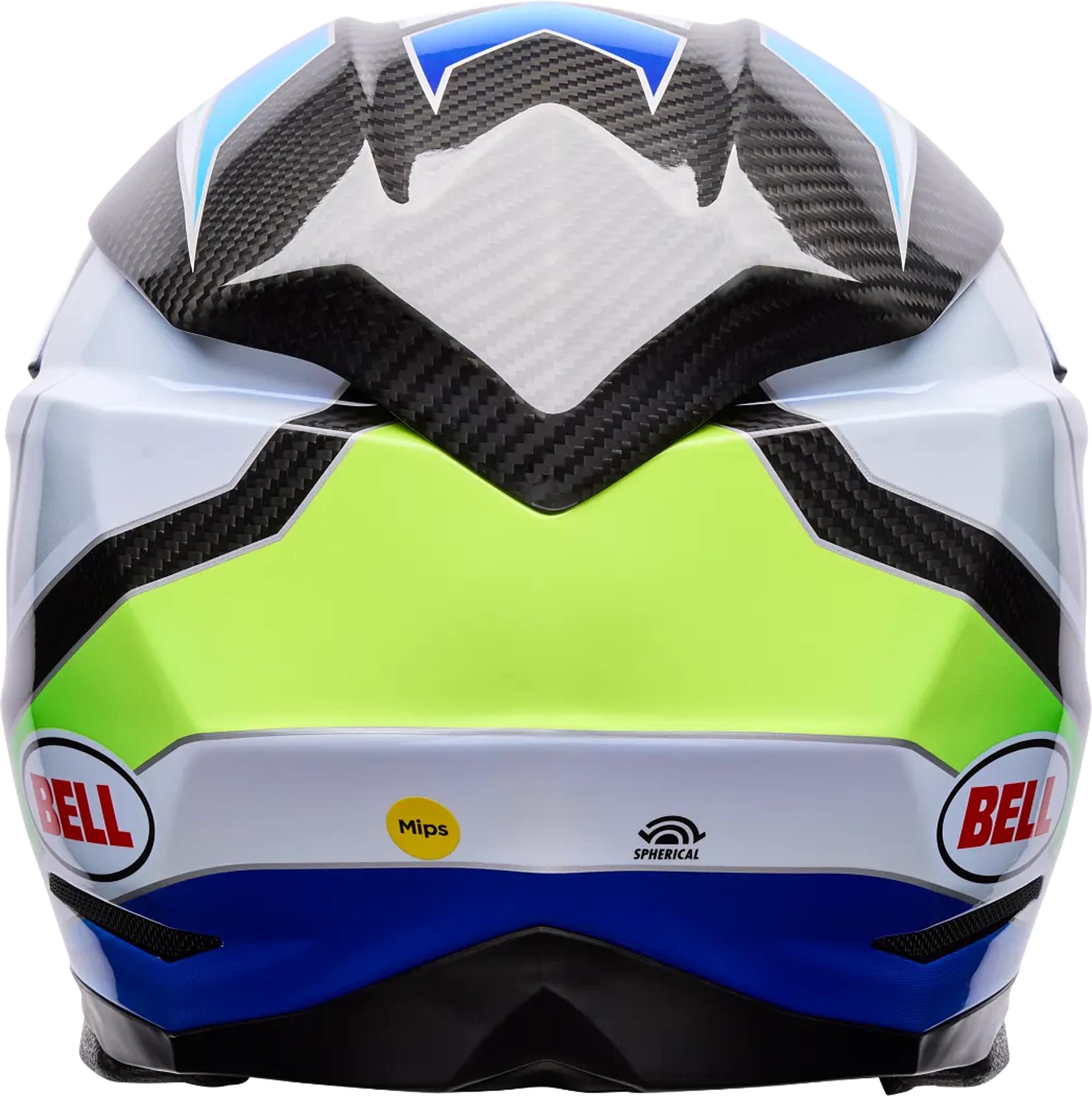 Bell Moto-10 Spherical Grid Casco da motocross bianco/blu S (55/56) Figura 4