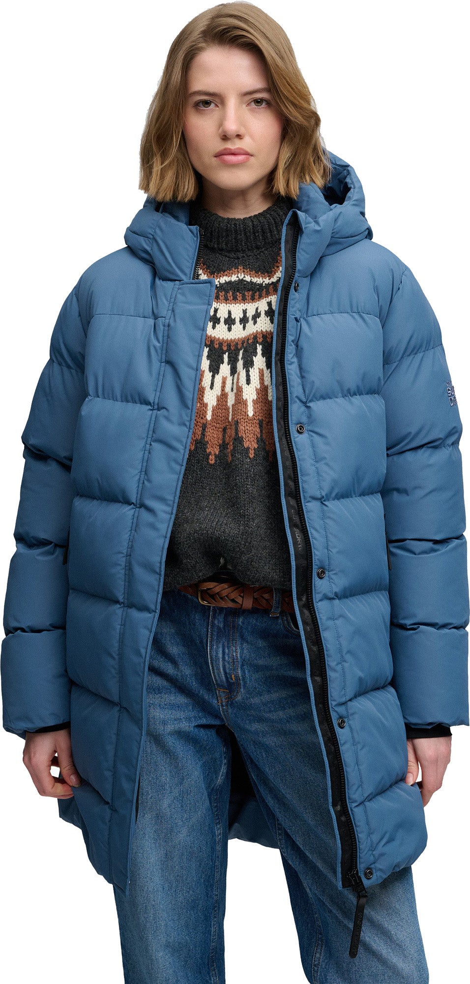 Superdry & Co Sporty Ladies Quilted Jacket blue XL Figure 9