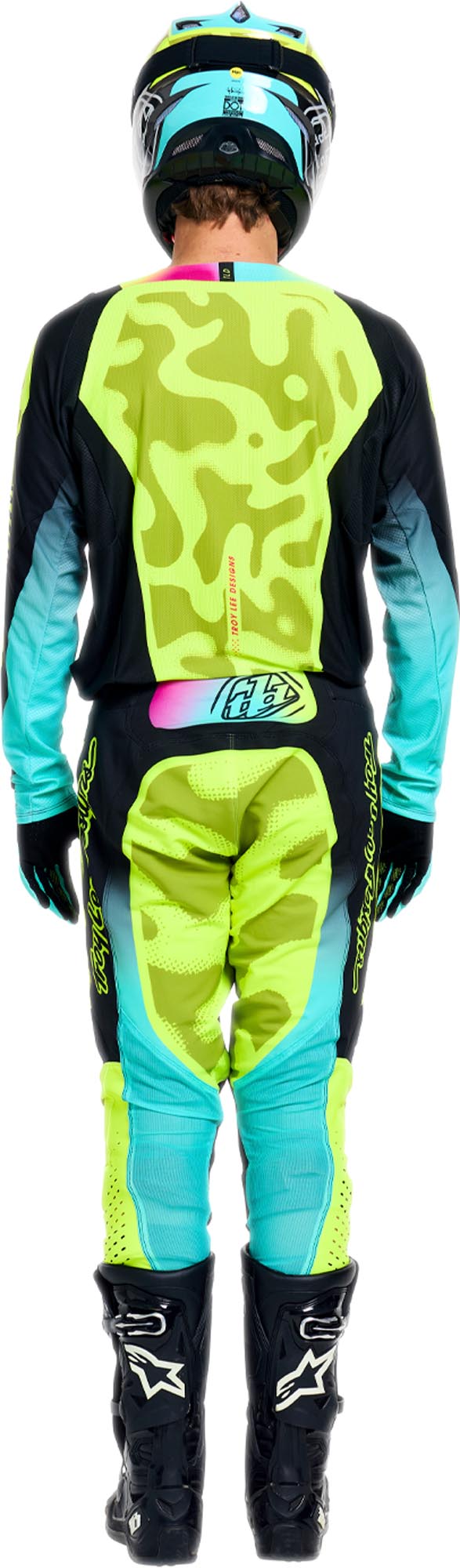 Troy Lee Designs SE Pro Myth Tricou de motocross negru/neon/galben M Figura 18