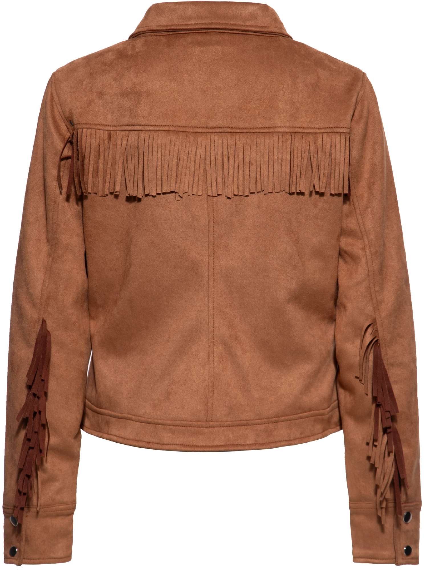 Queen Kerosin Western Dame Jakke brun XL Figur 2