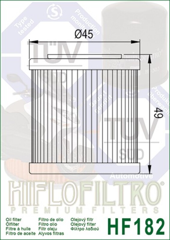 Hiflofiltro Oljefilter - HF182 Figur 3