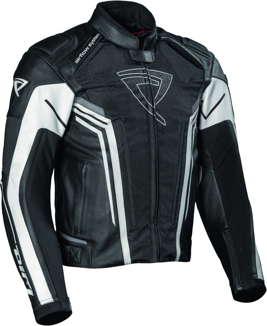 DIFI Valencia Motorcycle Leather / Textile Jacket black/white 52 Figure 1