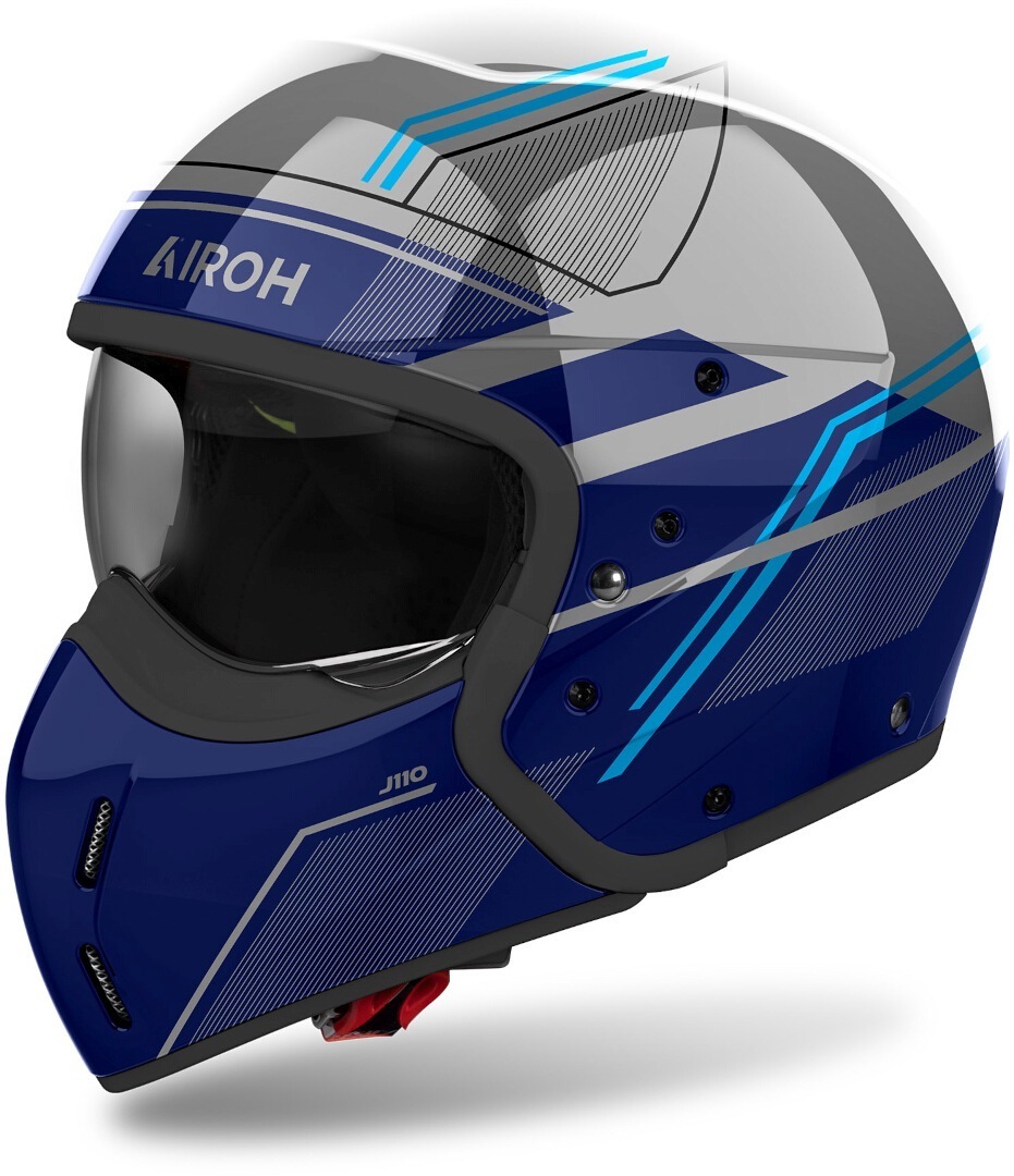 Airoh J 110 Slim Casque Gris/bleu M (57/58) Figure 1
