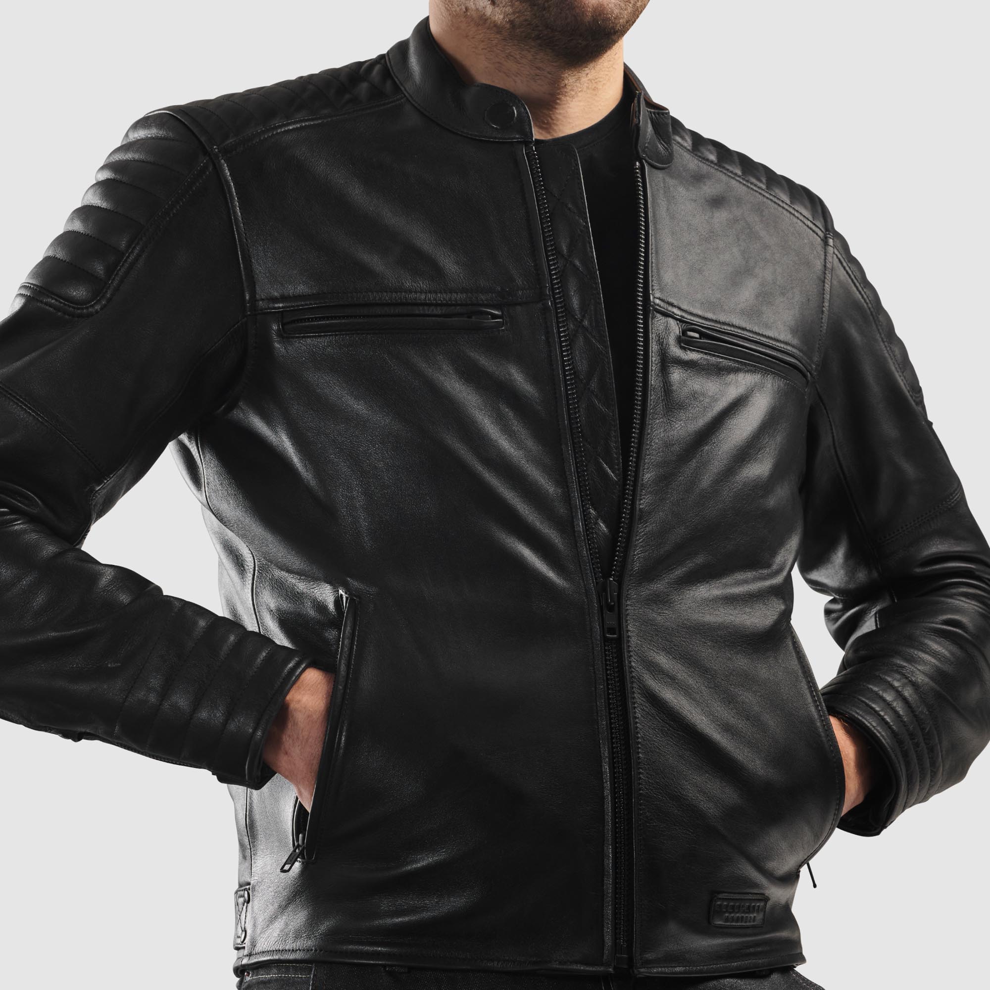 Rebelhorn Hunter 2 Motorrad Lederjacke schwarz S Abbildung 8