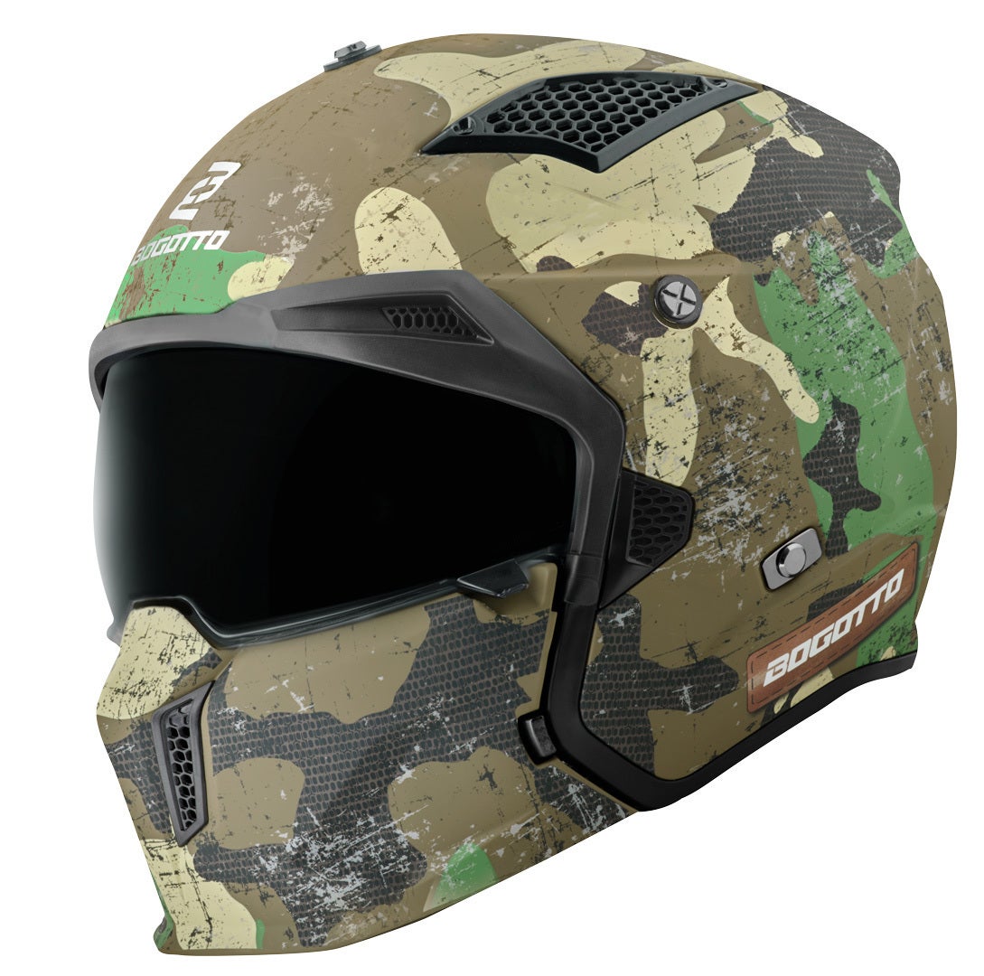 Bogotto Radic Camo Шлем Зелёный мат XL Рисунок 1