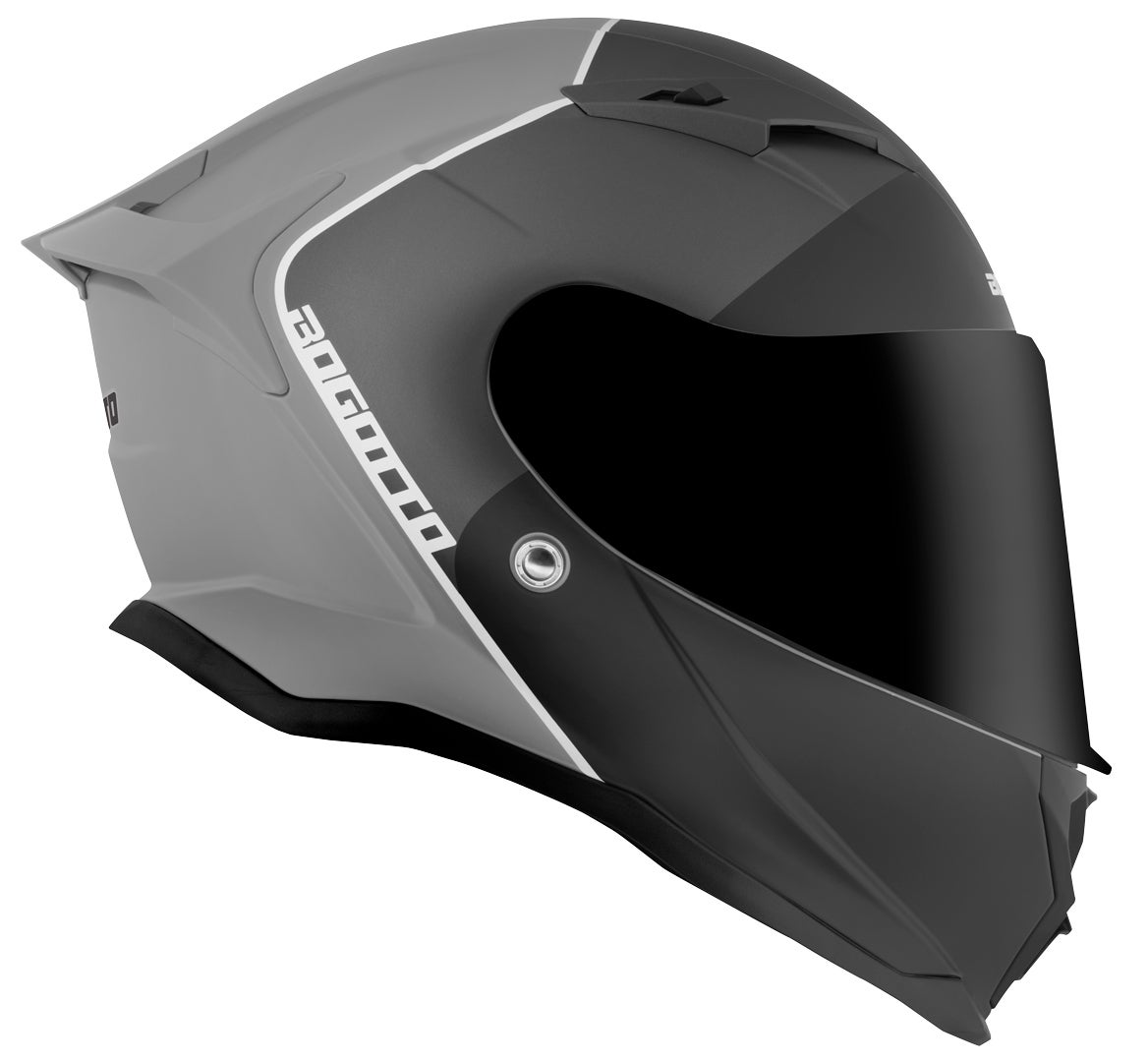 Bogotto H153 BT SPN Bluetooth Hjelm sort mat/grå L Figur 3