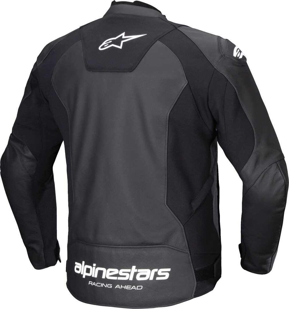 Alpinestars Faster V3 Motorcycle Leather Jacket black/white 64 Figure 2