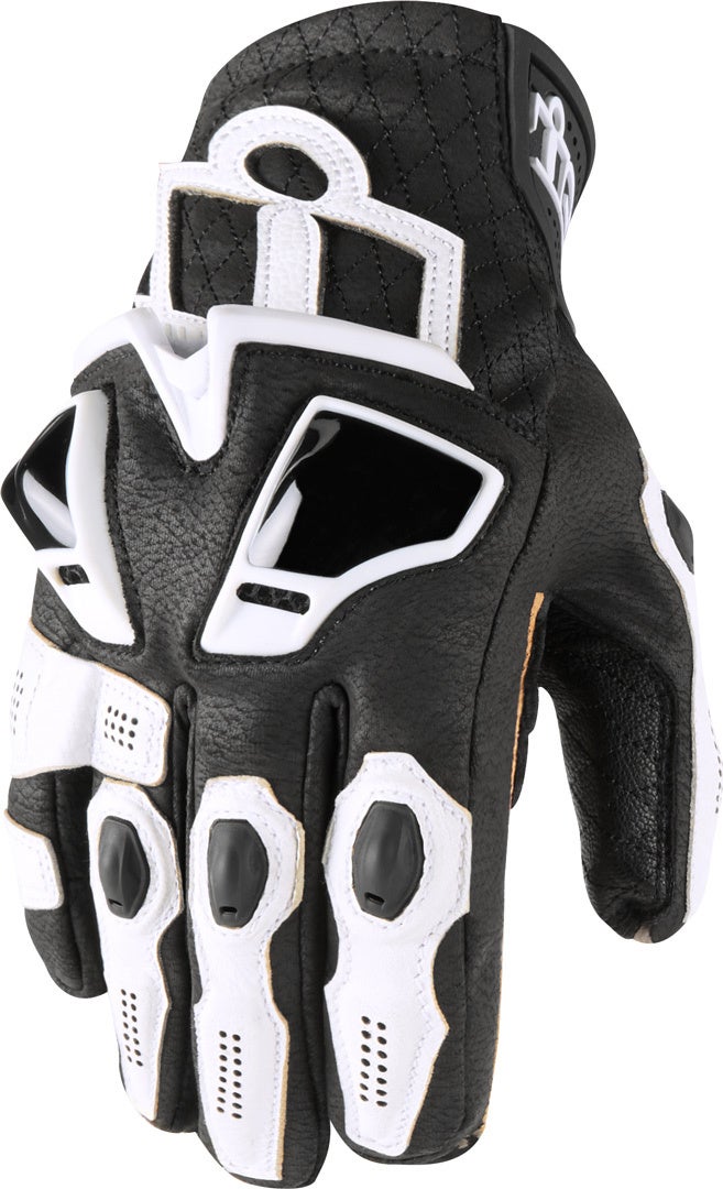 Icon Hypersport Short Luvas preto/branco 2XL Figura 1