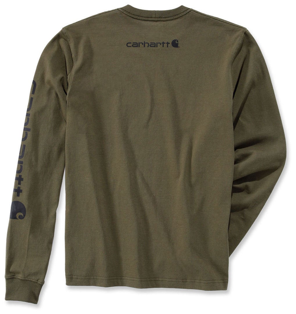 Carhartt Logo Longsleeve mørkegrøn XL Figur 2