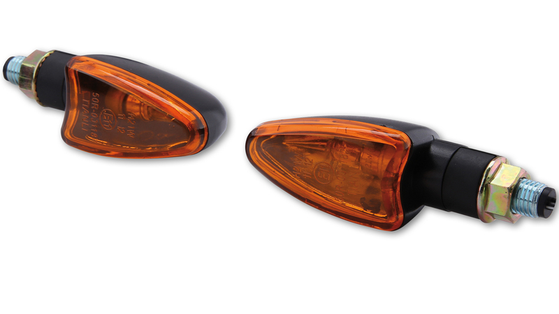 HIGHSIDER Smart Arrow Lampa Miniindikator Hus Svart / Lens Orange (Par), Fram och Bak Figur 5