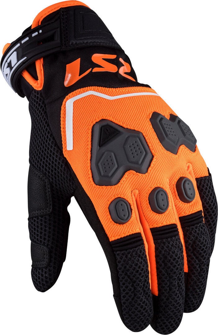 LS2 Vega Mesh Motorrad Handschuhe schwarz/orange L Abbildung 1