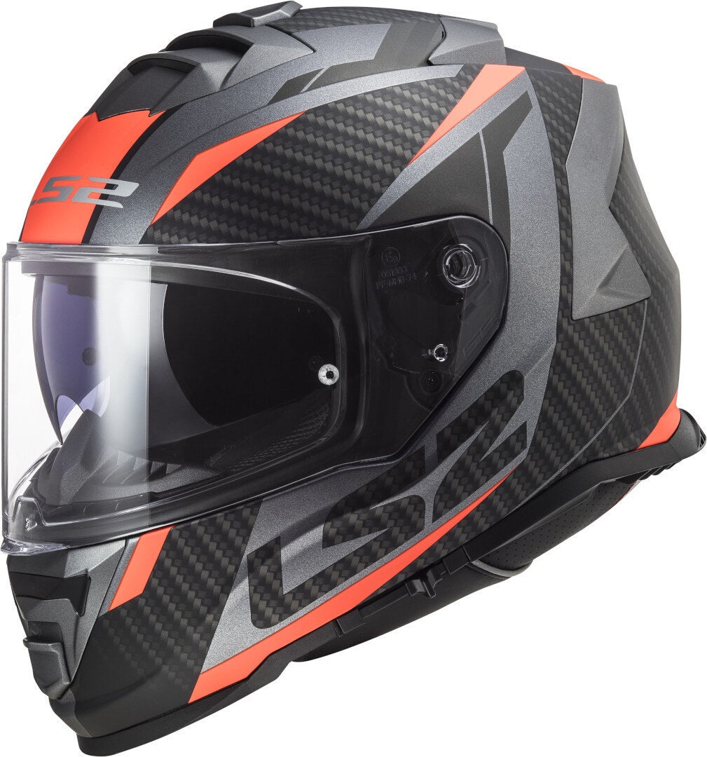 LS2 FF800 Storm II Racer Helm grau matt/orange S (55/56) Abbildung 1