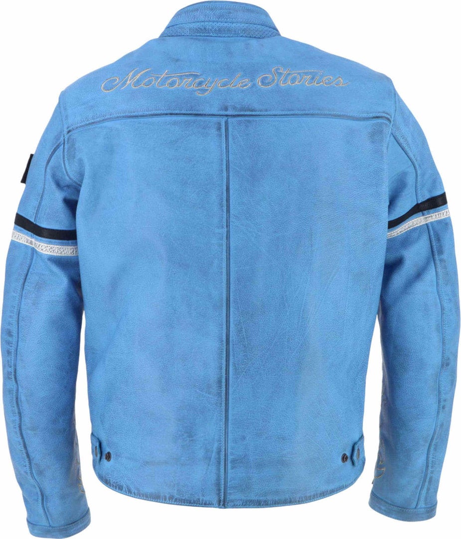 Helstons Nashville Motorcycle Leather Jacket blue L Figure 4