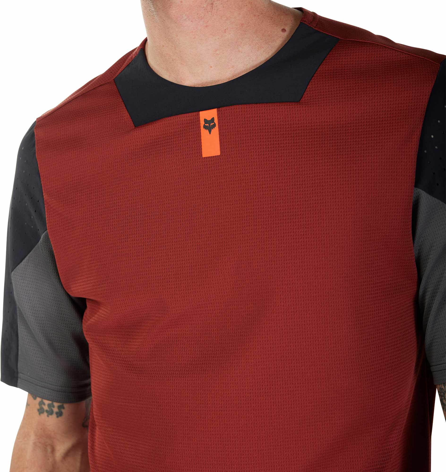 FOX Defend Fiets Jersey Donkerrood S Figuur 5