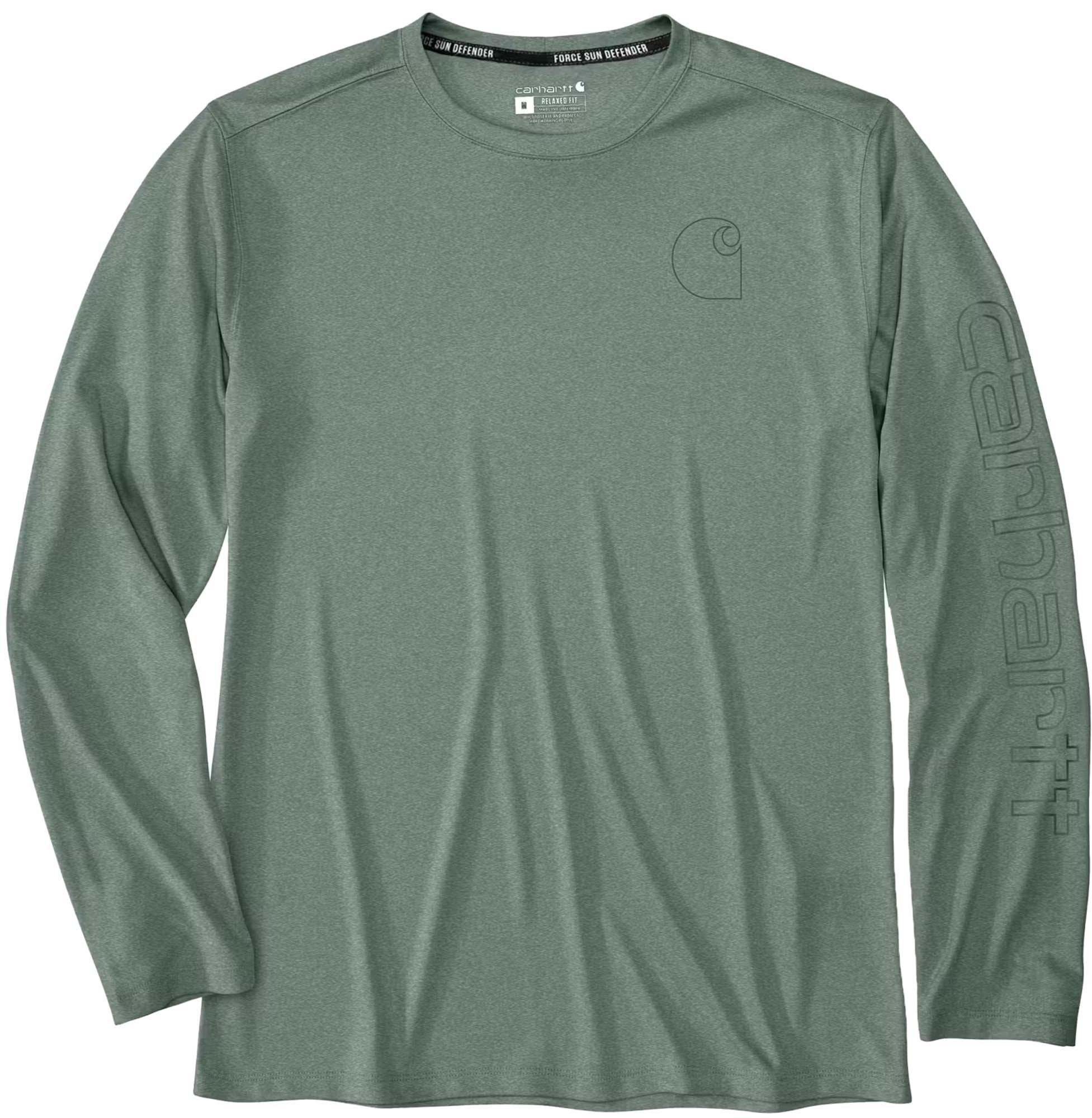 Carhartt Force Sun Defender™ Long-Sleeve Logo Graphic Long-Sleeve Functioneel overhemd groen M Figuur 1