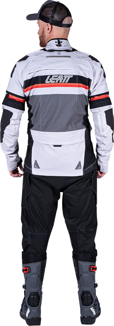 Leatt ADV Rally 5.5 Motorrad Textiljacke hellgrau/dunkelgrau/schwarz XL Abbildung 31